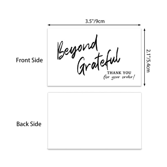 300PCS Thank You For Supporting My Business Cards, 6 Styles-2"x3.5" New in pack - Picture 3 of 7